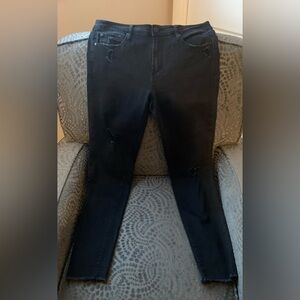 Articles of Society, Distressed Jeans, Regular Wear, Black, Size 31